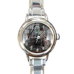 War Destruction Armageddon Disaster Round Italian Charm Watch by Celenk