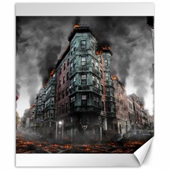 War Destruction Armageddon Disaster Canvas 20  X 24   by Celenk