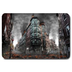 War Destruction Armageddon Disaster Large Doormat  by Celenk