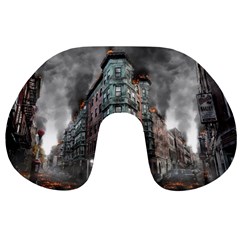 War Destruction Armageddon Disaster Travel Neck Pillows by Celenk