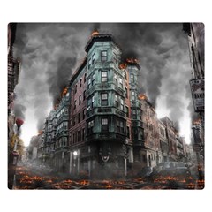 War Destruction Armageddon Disaster Double Sided Flano Blanket (small)  by Celenk