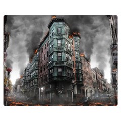 War Destruction Armageddon Disaster Double Sided Flano Blanket (medium)  by Celenk