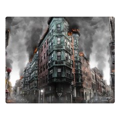 War Destruction Armageddon Disaster Double Sided Flano Blanket (large)  by Celenk