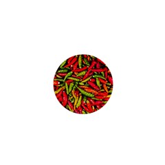 Chilli Pepper Spicy Hot Red Spice 1  Mini Magnets by Celenk