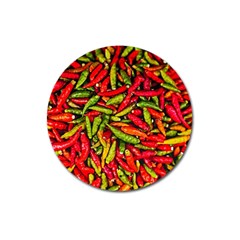 Chilli Pepper Spicy Hot Red Spice Magnet 3  (round) by Celenk