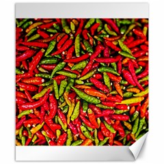 Chilli Pepper Spicy Hot Red Spice Canvas 8  X 10  by Celenk