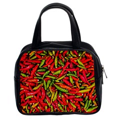 Chilli Pepper Spicy Hot Red Spice Classic Handbags (2 Sides) by Celenk