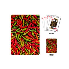 Chilli Pepper Spicy Hot Red Spice Playing Cards (mini)  by Celenk