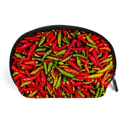 Chilli Pepper Spicy Hot Red Spice Accessory Pouches (large)  by Celenk