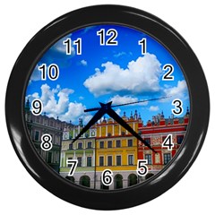 Buildings Architecture Architectural Wall Clocks (black) by Celenk