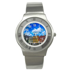 Buildings Architecture Architectural Stainless Steel Watch by Celenk