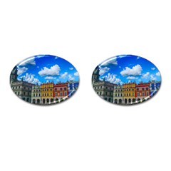 Buildings Architecture Architectural Cufflinks (oval) by Celenk