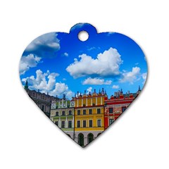 Buildings Architecture Architectural Dog Tag Heart (two Sides) by Celenk