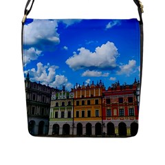 Buildings Architecture Architectural Flap Messenger Bag (l) 