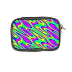 Lilac Yellow Wave Abstract Pattern Coin Purse Back