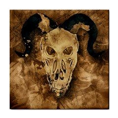 Skull Demon Scary Halloween Horror Tile Coasters by Celenk