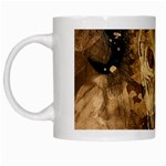 Skull Demon Scary Halloween Horror White Mugs Left