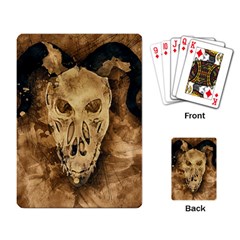 Skull Demon Scary Halloween Horror Playing Card by Celenk