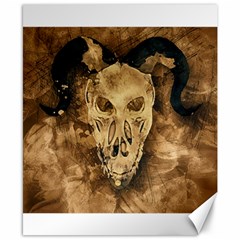 Skull Demon Scary Halloween Horror Canvas 8  X 10  by Celenk