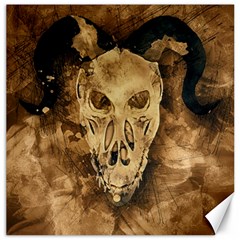 Skull Demon Scary Halloween Horror Canvas 12  X 12   by Celenk