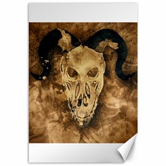 Skull Demon Scary Halloween Horror Canvas 12  X 18   by Celenk