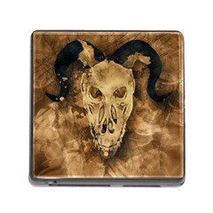 Skull Demon Scary Halloween Horror Memory Card Reader (square) by Celenk