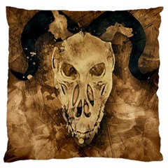 Skull Demon Scary Halloween Horror Large Cushion Case (two Sides) by Celenk