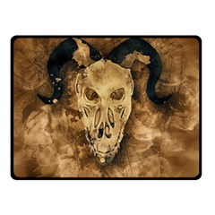 Skull Demon Scary Halloween Horror Double Sided Fleece Blanket (small)  by Celenk