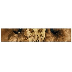 Skull Demon Scary Halloween Horror Large Flano Scarf  by Celenk