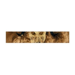 Skull Demon Scary Halloween Horror Flano Scarf (mini) by Celenk