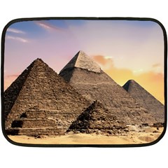 Pyramids Egypt Fleece Blanket (mini) by Celenk