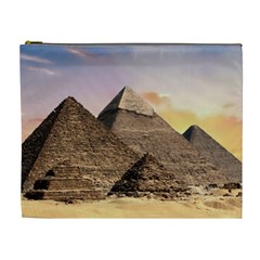 Pyramids Egypt Cosmetic Bag (xl) by Celenk