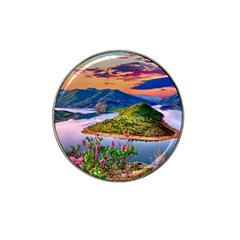 Landscape River Nature Water Sky Hat Clip Ball Marker by Celenk