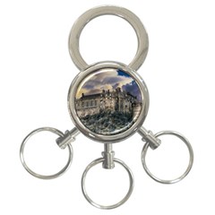 Castle Monument Landmark 3-ring Key Chains by Celenk