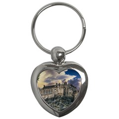 Castle Monument Landmark Key Chains (heart)  by Celenk