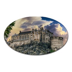 Castle Monument Landmark Oval Magnet by Celenk