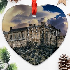 Castle Monument Landmark Heart Ornament (two Sides) by Celenk