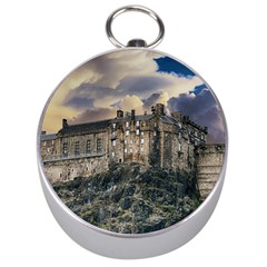 Castle Monument Landmark Silver Compasses by Celenk