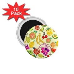 Cute Fruits Pattern 1 75  Magnets (10 Pack)  by paulaoliveiradesign