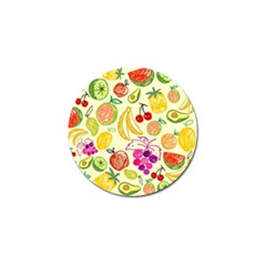 Cute Fruits Pattern Golf Ball Marker (4 Pack) by paulaoliveiradesign