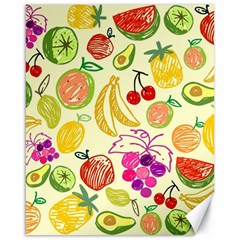 Cute Fruits Pattern Canvas 16  X 20   by paulaoliveiradesign