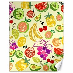 Cute Fruits Pattern Canvas 18  X 24   by paulaoliveiradesign