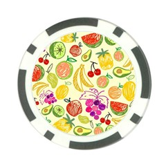 Cute Fruits Pattern Poker Chip Card Guard (10 Pack) by paulaoliveiradesign