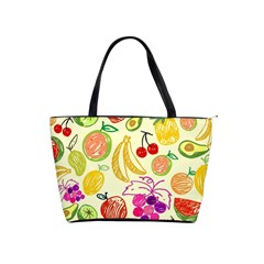 Cute Fruits Pattern Shoulder Handbags by paulaoliveiradesign