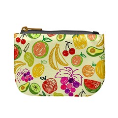 Cute Fruits Pattern Mini Coin Purses by paulaoliveiradesign