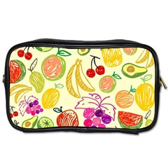 Cute Fruits Pattern Toiletries Bags by paulaoliveiradesign