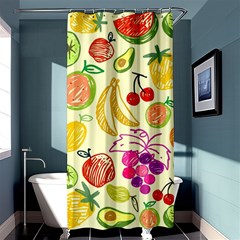 Cute Fruits Pattern Shower Curtain 36  X 72  (stall)  by paulaoliveiradesign