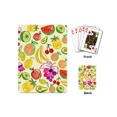 Cute Fruits Pattern Playing Cards (mini) 