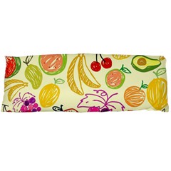 Cute Fruits Pattern Body Pillow Case (dakimakura) by paulaoliveiradesign