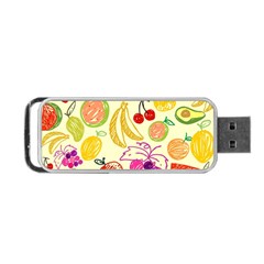 Cute Fruits Pattern Portable Usb Flash (two Sides) by paulaoliveiradesign